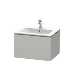Duravit LC614000707 L-Cube 24 3/8" Wall Mount Single Bathroom Vanity with One Drawer in Concrete Gray Matte