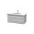 Duravit KT664800707 Ketho 39 3/8" Wall Mount Single Bathroom Vanity with Two Drawers in Concrete Gray Matte