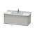 Duravit KT666500707 Ketho 39 3/8" Wall Mount Single Bathroom Vanity with One Drawer in Concrete Gray Matte