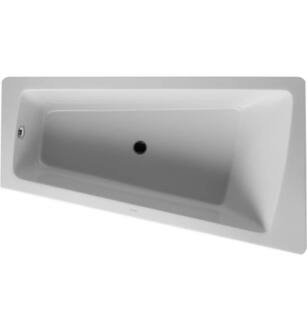 Duravit 700265000000090 Paiova 68 5/8" Corner Acrylic Soaking Bathtub with One Backrest Slope on Right in White