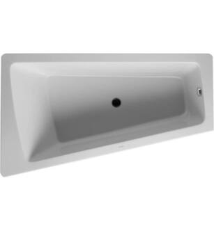 Duravit 700264000000090 Paiova 68 5/8" Corner Acrylic Soaking Bathtub with One Backrest Slope on Left in White