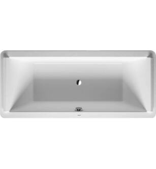 Duravit 700338000000090 Starck 70 7/8" Drop-In Acrylic Soaking Bathtub with Two Backrest Slope in White
