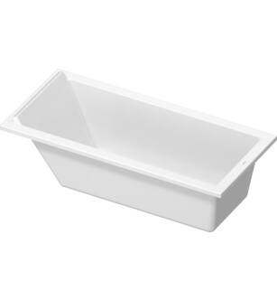 Duravit 700336000000090 Starck 66 7/8" Drop-In Acrylic Soaking Bathtub with One Backrest Slope in White