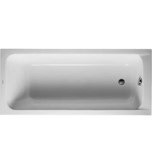 Duravit 700100000000092 D-Code 67" Drop-In Acrylic Soaking Bathtub with Outlet in Foot Area in White