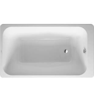 Duravit 700233000000090 DuraStyle 55 1/8" Rectangular Drop-In Acrylic Soaking Bathtub