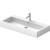 Duravit 0454100000 Vero 39 3/8" Wall Mount Bathroom Sink with Overflow and Tap Platform in White / Glazed Underside