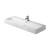 Duravit 0454120000 Vero 47 1/4" Wall Mount Bathroom Sink with Overflow and Tap Platform in White / Glazed Underside