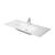 Duravit 2336120000 ME by Starck 48 3/8" Wall Mount Bathroom Sink with Overflow and Tap Platform in White