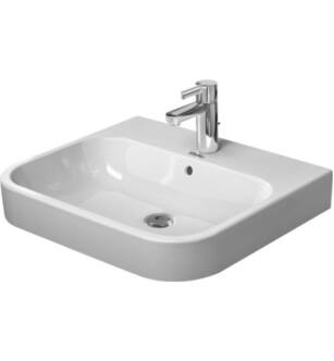 Duravit 2318600000 Happy D.2 23 5/8" Wall Mount Bathroom Sink with Overflow in White