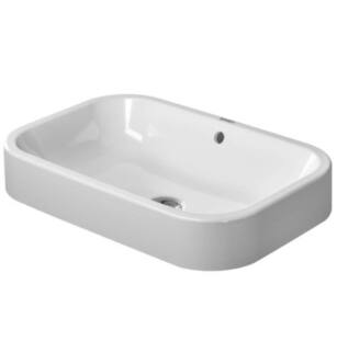 Duravit 2314600000 Happy D.2 23 5/8" Vessel Bathroom Sink with Overflow in White
