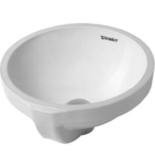 Duravit 0319320000 Architec 14 1/4" Undermount Vanity Bathroom Sink with Overflow in White / Glazed Underside