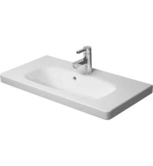 Duravit 2337780000 DuraStyle 30 7/8" Wall Mount Bathroom Sink with Overflow and Tap Platform in White / Glazed Underside