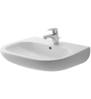 Duravit 23106000002 D-Code 23 5/8" Wall Mount Bathroom Sink with Overflow and Tap Platform in White / Glazed Underside