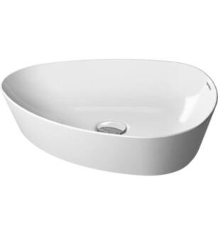 Duravit 23395000001 Cape Cod 19 5/8" Vessel Bathroom Sink without Overflow and Tap Platform in White with WonderGliss