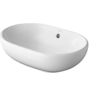 Duravit 0335500000 Foster 19 1/2" Vessel Bathroom Sink with Overflow in White