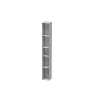 Duravit LC120600707 L-Cube 7 1/8" Wall Mount Vertical Shelf Element with Five Compartments in Concrete Gray Matte