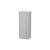 Duravit KT1267L0707 Ketho 52" Wall Mount Tall Linen Cabinet with One Door in Concrete Gray Matte