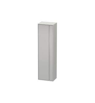 Duravit KT1265L0707 Ketho 19 5/8" Wall Mount Tall Linen Cabinet with One Door in Concrete Gray Matte