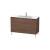 Duravit LC662802121 L-Cube 48" Floor Standing Single Bathroom Vanity with Two Drawers in Walnut Dark