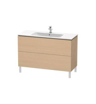 Duravit LC662803030 L-Cube 48" Floor Standing Single Bathroom Vanity with Two Drawers in Natural Oak