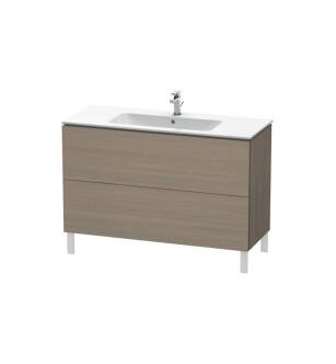 Duravit LC662803535 L-Cube 48" Floor Standing Single Bathroom Vanity with Two Drawers in Oak Terra