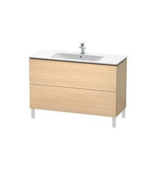 Duravit LC662807171 L-Cube 48" Floor Standing Single Bathroom Vanity with Two Drawers in Mediterranean Oak