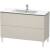 Duravit LC662809191 L-Cube 48" Floor Standing Single Bathroom Vanity with Two Drawers in Taupe