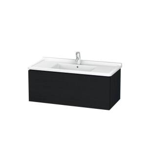 Duravit LC616601616 L-Cube 40 1/8" Wall Mount Single Bathroom Vanity with One Drawer in Black Oak