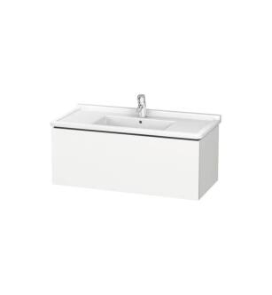 Duravit LC616601818 L-Cube 40 1/8" Wall Mount Single Bathroom Vanity with One Drawer in White Matte