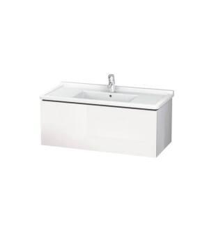 Duravit LC616602222 L-Cube 40 1/8" Wall Mount Single Bathroom Vanity with One Drawer in White High Gloss