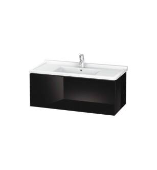 Duravit LC616604040 L-Cube 40 1/8" Wall Mount Single Bathroom Vanity with One Drawer in Black High Gloss