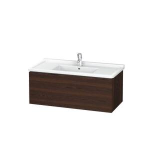 Duravit LC616606969 L-Cube 40 1/8" Wall Mount Single Bathroom Vanity with One Drawer in Walnut Brushed
