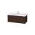 Duravit LC616606969 L-Cube 40 1/8" Wall Mount Single Bathroom Vanity with One Drawer in Walnut Brushed