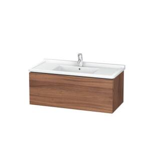 Duravit LC616607979 L-Cube 40 1/8" Wall Mount Single Bathroom Vanity with One Drawer in Natural Walnut
