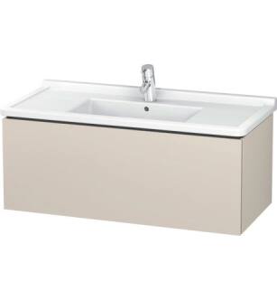 Duravit LC616609191 L-Cube 40 1/8" Wall Mount Single Bathroom Vanity with One Drawer in Taupe
