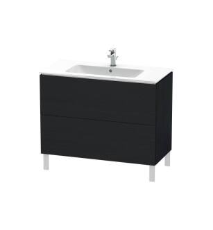 Duravit LC662701616 L-Cube 40 1/8" Floor Standing Single Bathroom Vanity with Two Drawers in Black Oak