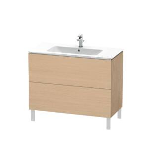 Duravit LC662703030 L-Cube 40 1/8" Floor Standing Single Bathroom Vanity with Two Drawers in Natural Oak
