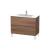 Duravit LC662707979 L-Cube 40 1/8" Floor Standing Single Bathroom Vanity with Two Drawers in Natural Walnut