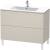 Duravit LC662709191 L-Cube 40 1/8" Floor Standing Single Bathroom Vanity with Two Drawers in Taupe