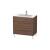 Duravit LC662602121 L-Cube 32 1/4" Floor Standing Single Bathroom Vanity with Two Drawers in Walnut Dark