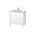 Duravit LC662602222 L-Cube 32 1/4" Floor Standing Single Bathroom Vanity with Two Drawers in White High Gloss