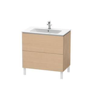 Duravit LC662603030 L-Cube 32 1/4" Floor Standing Single Bathroom Vanity with Two Drawers in Natural Oak