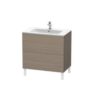 Duravit LC662603535 L-Cube 32 1/4" Floor Standing Single Bathroom Vanity with Two Drawers in Oak Terra