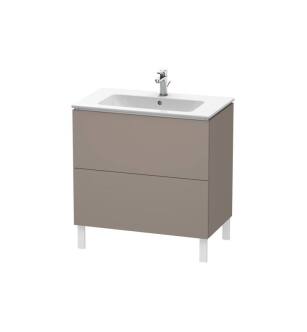 Duravit LC662604343 L-Cube 32 1/4" Floor Standing Single Bathroom Vanity with Two Drawers in Basalt Matte