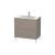 Duravit LC662604343 L-Cube 32 1/4" Floor Standing Single Bathroom Vanity with Two Drawers in Basalt Matte