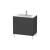 Duravit LC662604949 L-Cube 32 1/4" Floor Standing Single Bathroom Vanity with Two Drawers in Graphite Matte