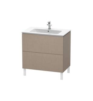 Duravit LC662607575 L-Cube 32 1/4" Floor Standing Single Bathroom Vanity with Two Drawers in Linen