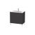 Duravit LC662608080 L-Cube 32 1/4" Floor Standing Single Bathroom Vanity with Two Drawers in Graphite Super Matte