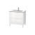 Duravit LC662608585 L-Cube 32 1/4" Floor Standing Single Bathroom Vanity with Two Drawers in White High Gloss