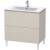 Duravit LC662609191 L-Cube 32 1/4" Floor Standing Single Bathroom Vanity with Two Drawers in Taupe